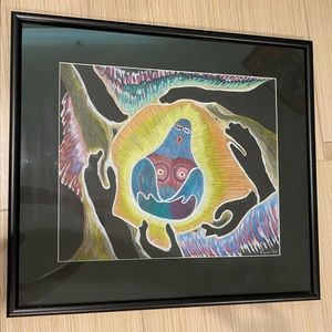 Psychedelic Hand Painted Modern Art By Virginia Metz